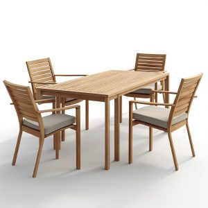 deluxe 5 piece outdoor dining set