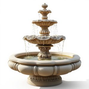 deluxe garden fountain set