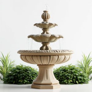 deluxe garden fountain set max