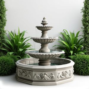 deluxe garden water fountain set