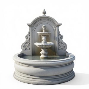 deluxe outdoor garden fountain set