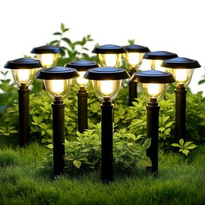 deluxe outdoor garden lighting set